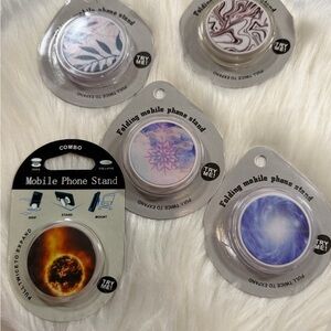 💜3/$15 POP SOCKET Folding Mobile Phone Stand - Assorted Designs